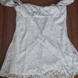 Wild Fable White Floral Mini Dress